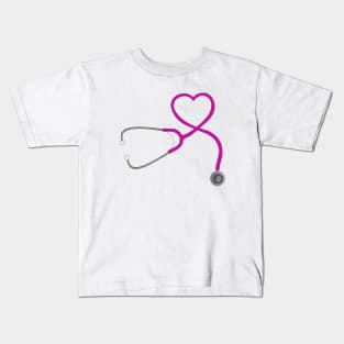 Stethoscope Heart Kids T-Shirt